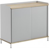 Muuto - Enfold Tall dressoir Eiken - Grijs