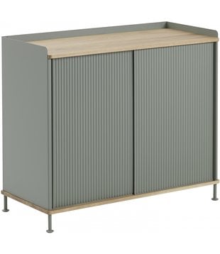 Enfold Tall Dressoir eiken - dusty green