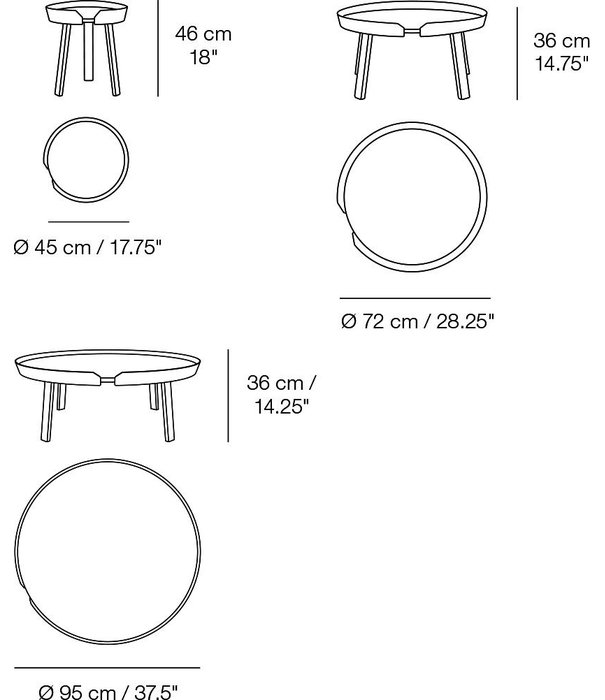 Muuto  Muuto - Around Coffee Table Small ash