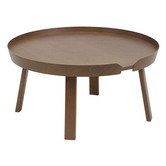 Muuto - Around Coffee Table Large stained dark brown