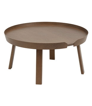 Muuto - Around Coffee Table Large stained dark brown