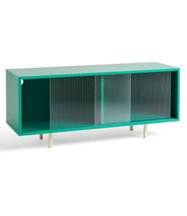 Hay - Colour Cabinet Glass Doors Floor Medium Dark Mint