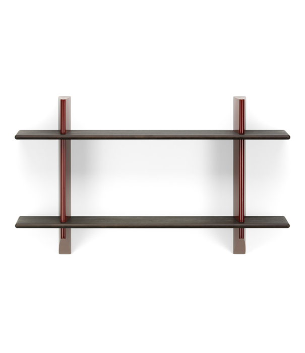 Vitra  Vitra - Rayonnage Mural wall rack Japanese red - dark oak