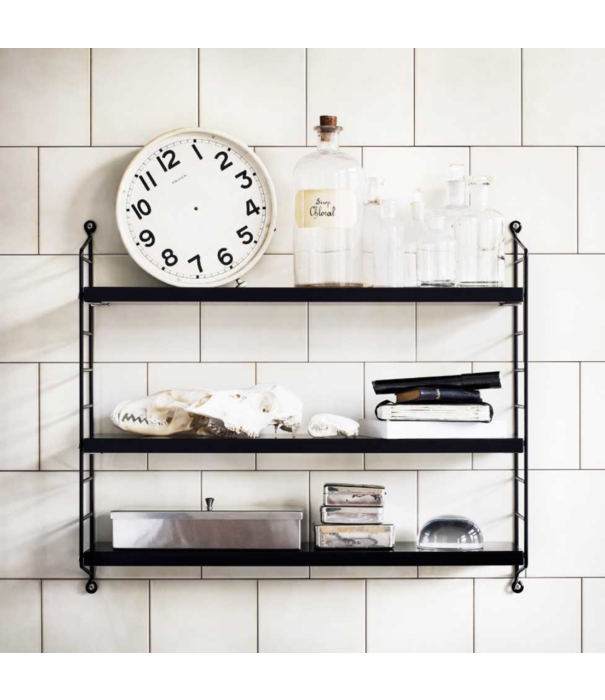 String  Furniture Pocket Cabinet walnut / black