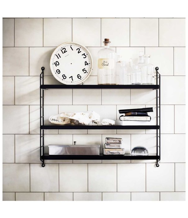 String  Furniture String Pocket cabinet white, white