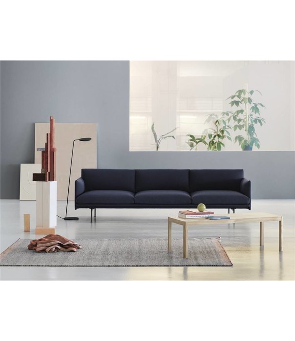 Muuto  Muuto - Outline 3,5 seater sofa - base polished aluminium