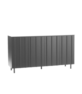 Rib sideboard soft black oak 159 cm