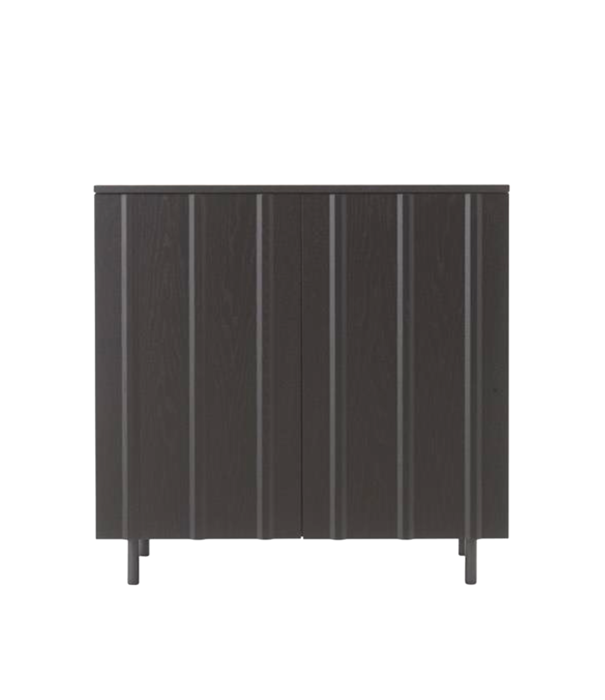 Normann Copenhagen  Normann Copenhagen -Rib cabinet soft black oak H96,5 cm.