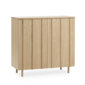 Rib kast eiken H96,5 cm.
