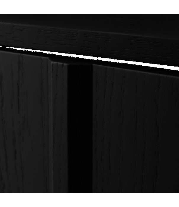 Normann Copenhagen  Rib Cabinet soft black oak H96,5