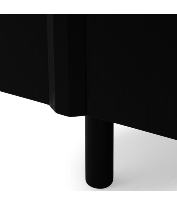 Normann Copenhagen  Normann Copenhagen -Rib cabinet soft black oak H96,5 cm.