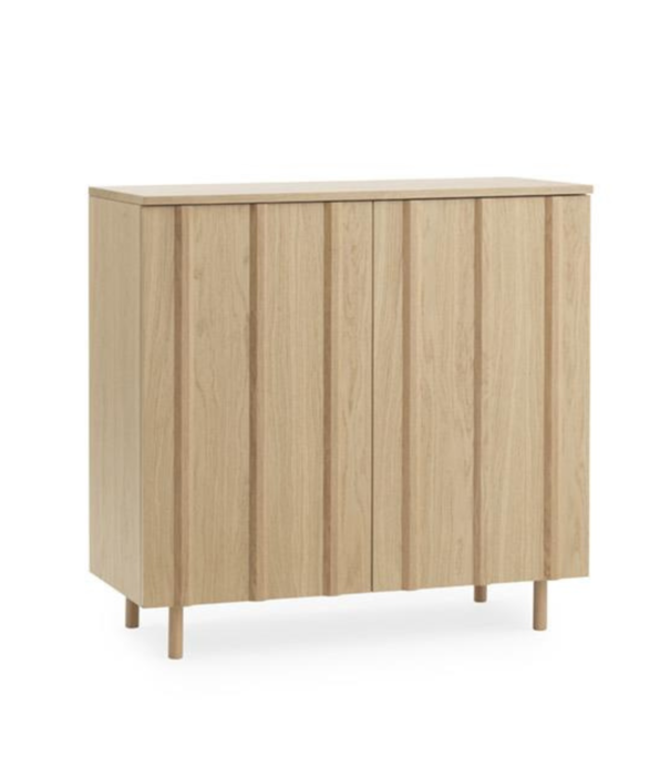 Normann Copenhagen  Rib Cabinet soft black oak H96,5