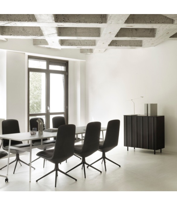 Normann Copenhagen  Rib Cabinet soft black oak H96,5