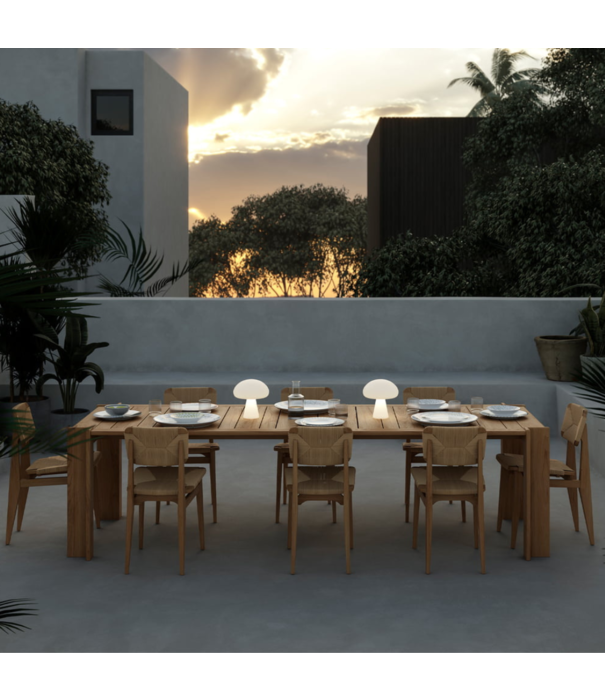 Gubi  Gubi - Atmosfera dining table natural teak 209 x 105