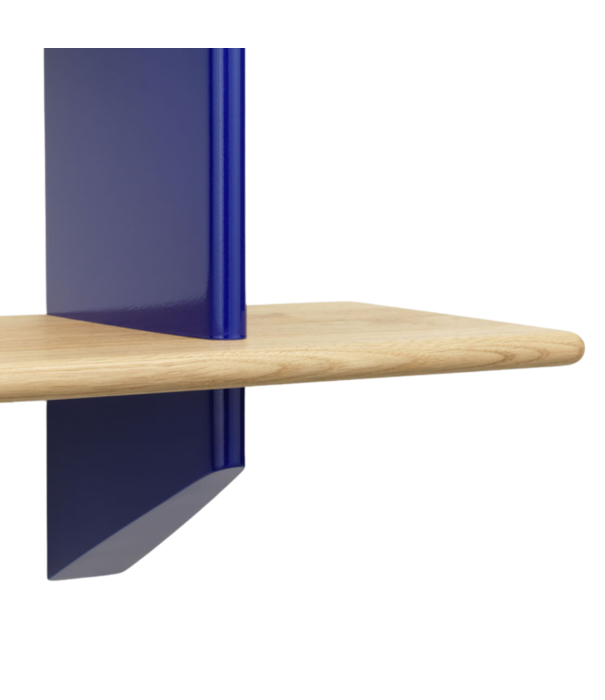 Vitra  Vitra - Rayonnage Mural wall rack blue - solid oak