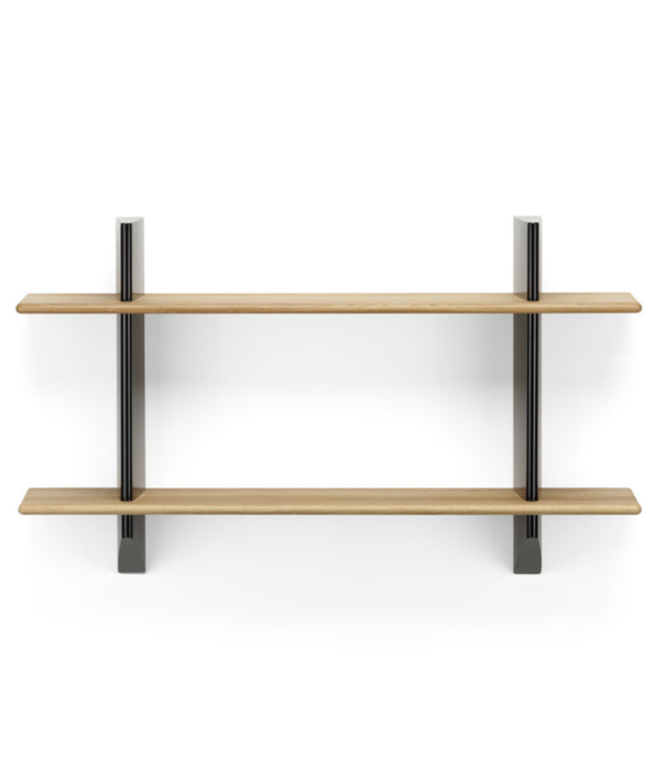 Vitra  Vitra - Rayonnage Mural wall rack black - solid oak