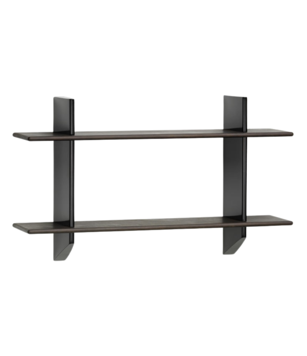 Vitra  Vitra - Rayonnage Mural wall rack black - solid oak