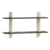 Vitra - Rayonnage Mural wall rack ecru - dark oak