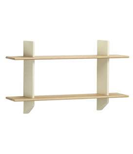 Vitra - Rayonnage Mural wall rack ecru - solid oak