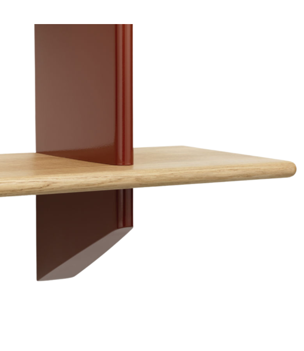 Vitra  Vitra - Rayonnage Mural wandkast Japans rood - donker eiken