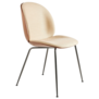 Gubi - Beetle Dining Chair walnut  / Flair 134, conic base black-chrome