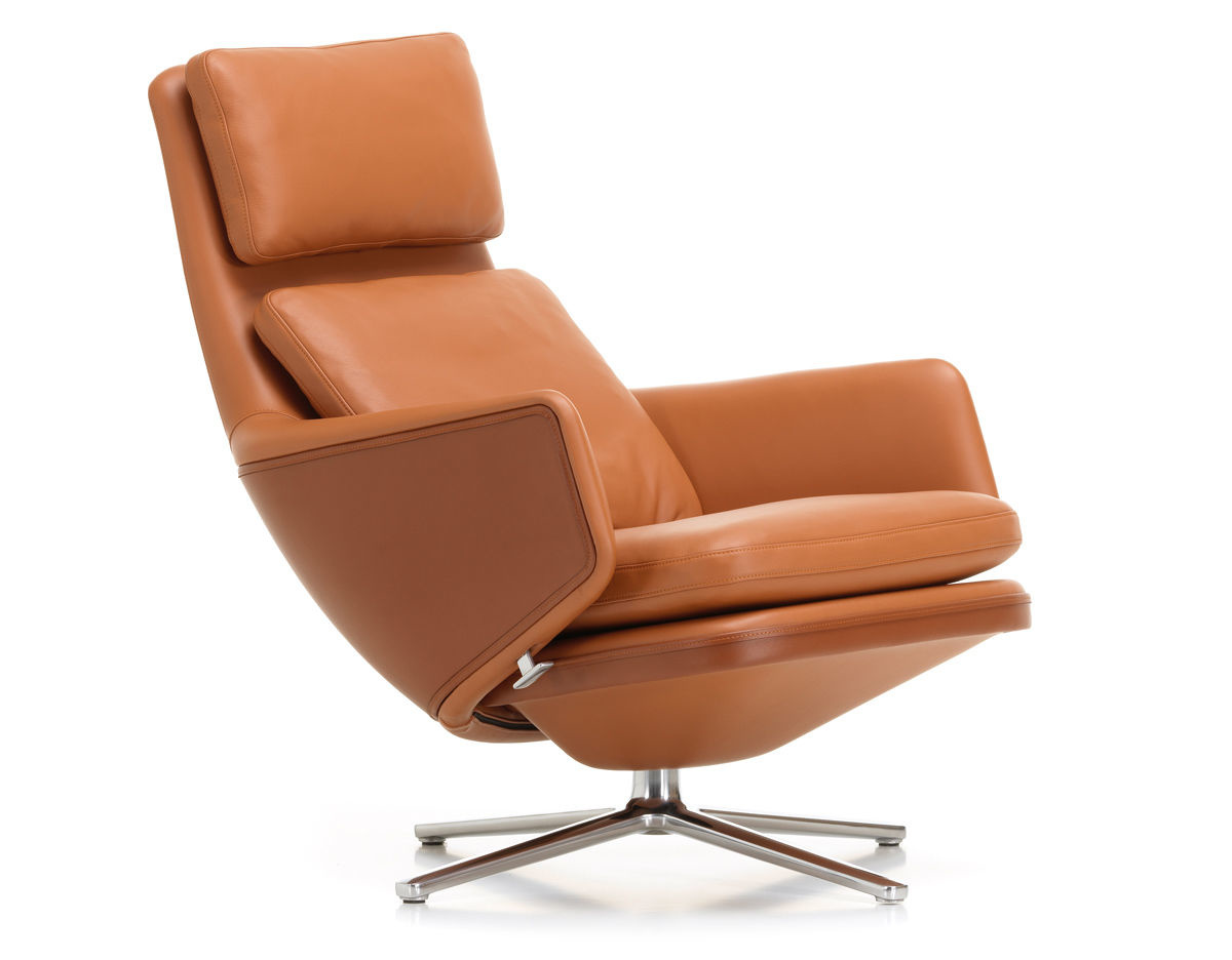 relax lounge stoel leder cognac - New