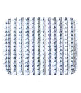 Artek - Rivi tray wit - blauw, 43 x 33 cm.