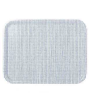 Artek - Rivi tray white - blue, 43 x 33 cm.