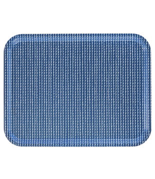 Rivi tray blue - white, 43 x 33 cm.