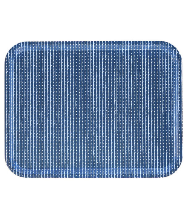 Artek  Artek - Rivi tray blauw - wit, 43 x 33 cm.