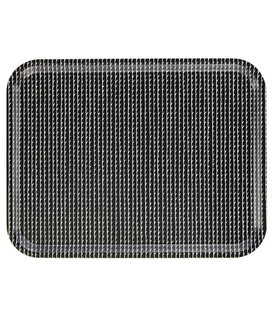 Artek - Rivi tray black - white, 43 x 33 cm.