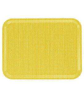 Artek Rivi Tray large mustard, white