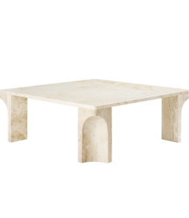 Gubi - Doric coffee table square neutral white 80 x 80