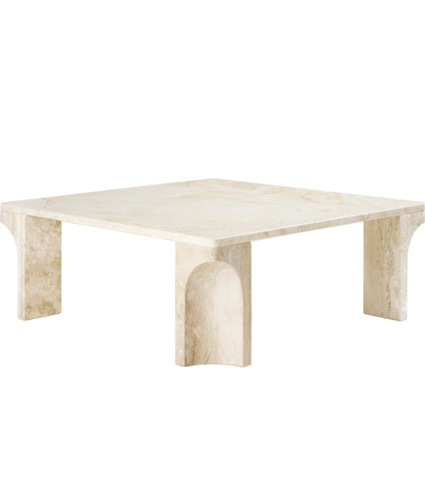 Gubi  Gubi - Doric coffee table square neutral white 80 x 80