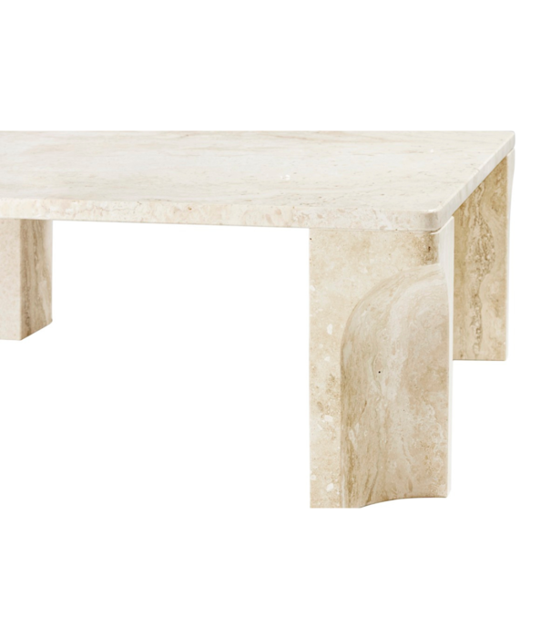 Gubi  Gubi - Doric coffee table square neutral white 80 x 80