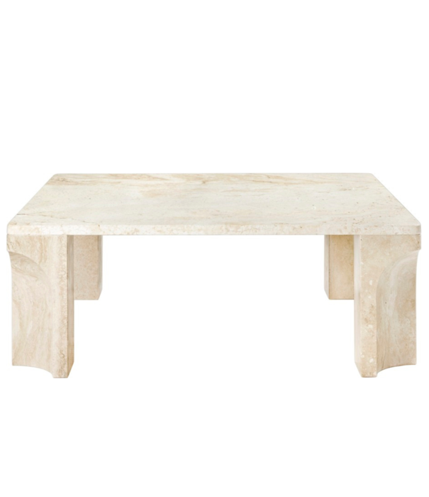 Gubi  Gubi - Doric coffee table square neutral white 80 x 80