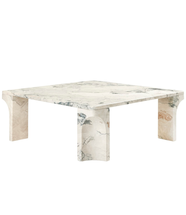 Gubi  Gubi - Doric coffee table square electric grey 80 x 80