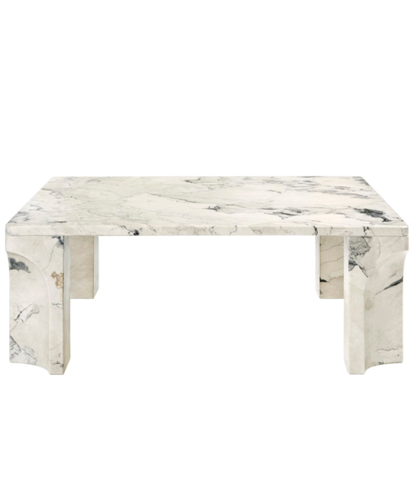 Gubi  Gubi - Doric coffee table square electric grey 80 x 80