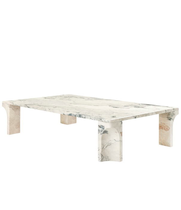 Gubi  Gubi - Doric coffee table rectangular electric grey 140 x 80