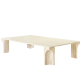 Doric salontafel rechthoek neutral white 140 x 80
