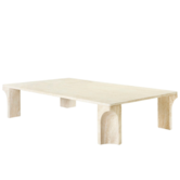 Gubi - Doric coffee table rectangular neutral white 140 x 80