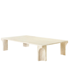 Gubi - Doric coffee table rectangular neutral white 140 x 80