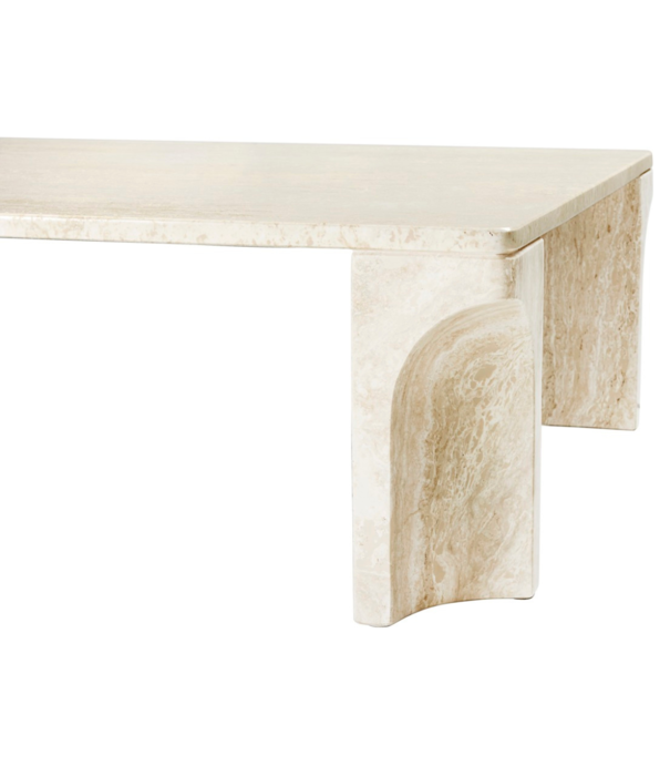 Gubi  Gubi - Doric salontafel rechthoek neutral white 140 x 80