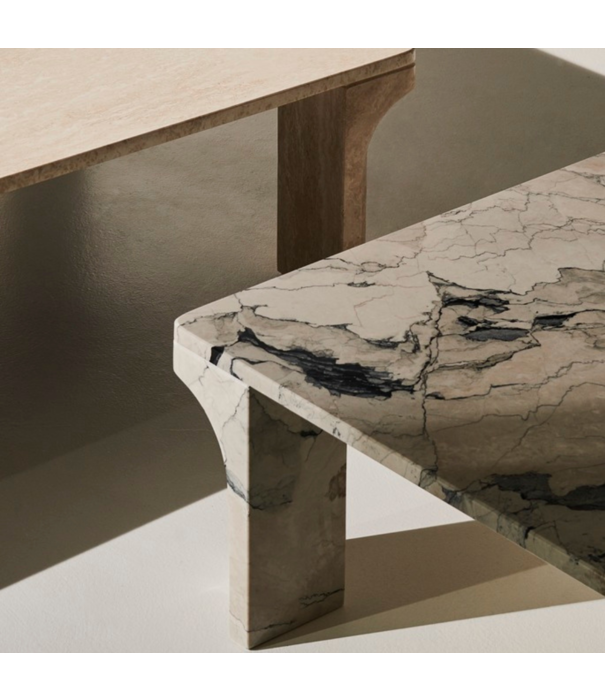 Gubi  Gubi - Doric salontafel square neutral white 80 x 80