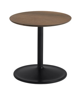 Muuto - Soft Side Table gerookt eiken, zwart Ø41 / H40
