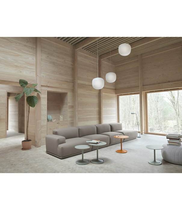 Muuto  Muuto - Soft Side Table zwart laminaat Ø41 / H40