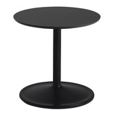 Muuto - Soft Side Table zwart laminaat Ø41 / H40