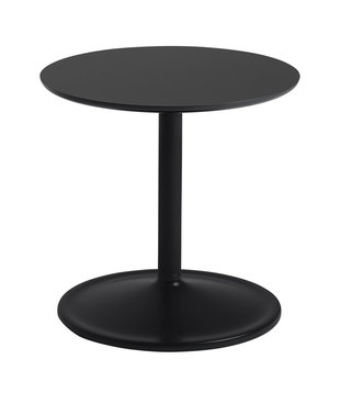 Muuto - Soft Side Table zwart laminaat Ø41 / H40