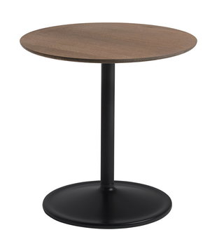 Muuto - Soft Side Table gerookt eiken, zwart Ø41 / H48