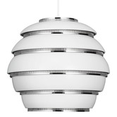 A331 Hanglamp wit, chrome "Beehive"